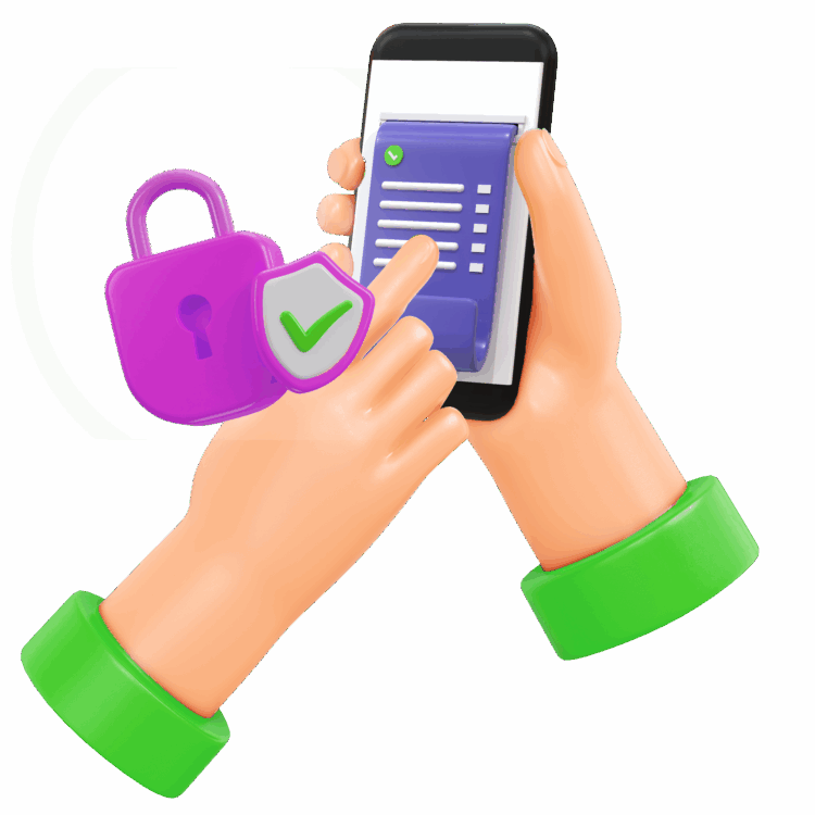 Imagem da SuperSign mostrando mãos segurando um celular com interface de assinatura digital, destacando segurança com cadeado, validade jurídica e usos como Recursos Humanos, Comercial, Contratos e mais.