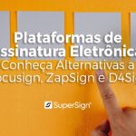 Representação de plataformas de assinatura eletrônica facilitando a assinatura de contratos online com a SuperSign.