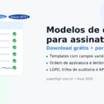 Modelos de documentos para assinatura digital — 50 templates por áreas (download grátis)