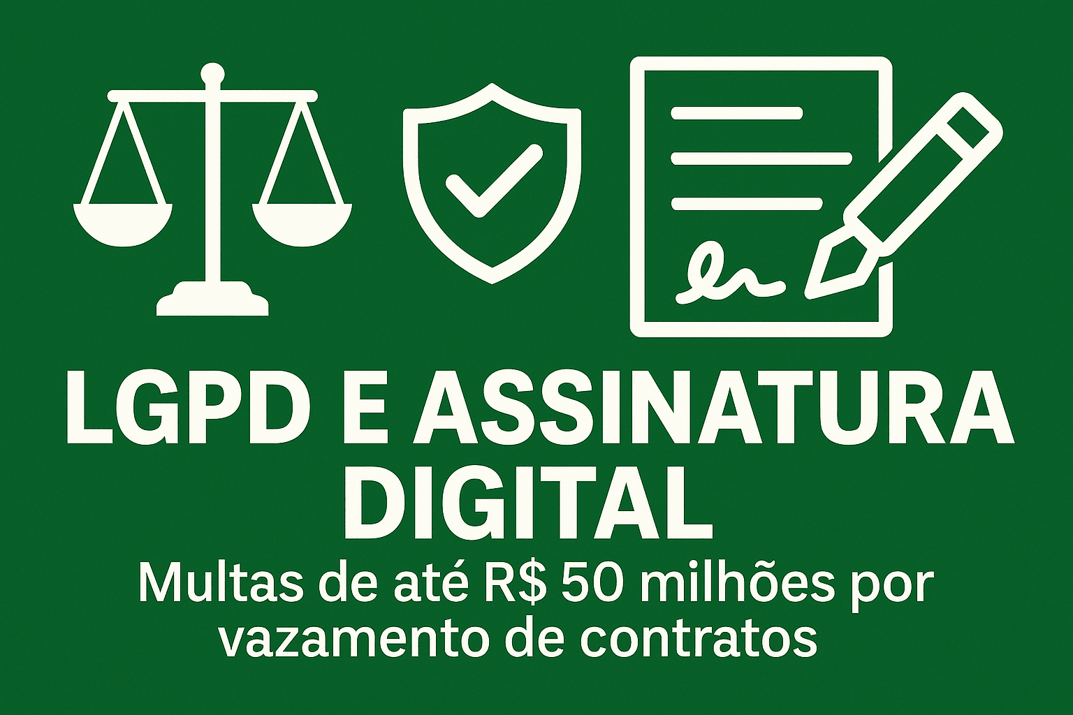 LGPD e assinatura digital: multas de até R$ 50 milhões por vazamento de ...