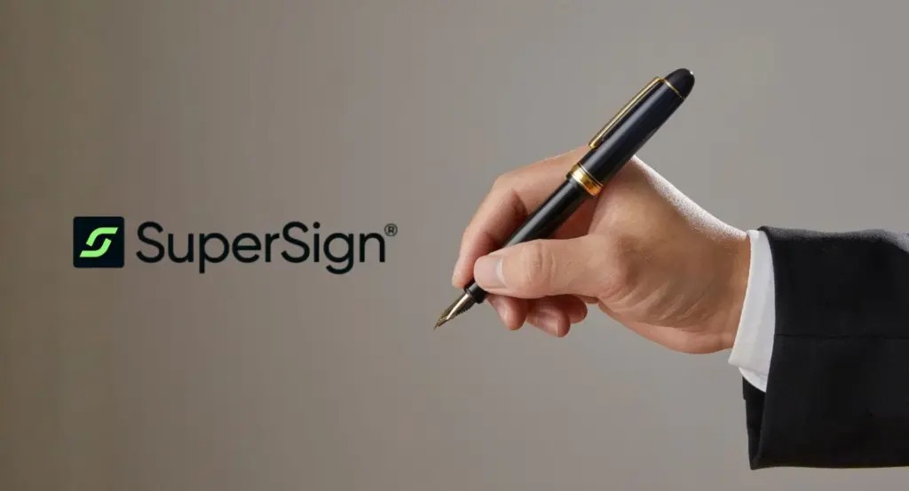 SuperSign no Administradores sobre empresas eliminando papel, impressão e retrabalho com assinatura digital