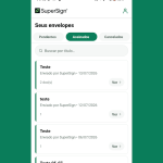 App de assinatura digital da SuperSign