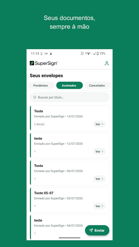 App de assinatura digital da SuperSign