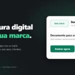 E-mail de assinatura personalizado com o logotipo e o nome da sua empresa, enviado via SuperSign