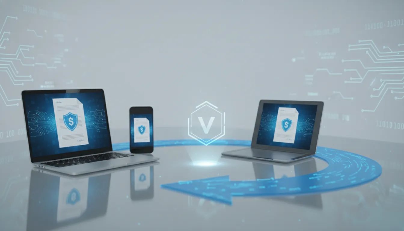 Fluxo digital seguro de documentos com assinatura eletronica, conectando dispositivos e garantindo validade jurídica SuperSign.